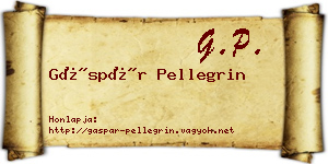 Gáspár Pellegrin névjegykártya
